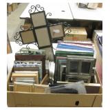 Box Of Assorted Frames & Scrapbooks