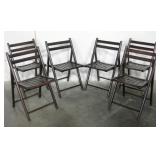 6 VNTG Style Wooden Lawn / Beach / Patio Chairs