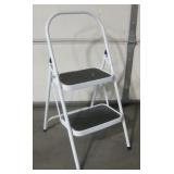 Standard Black & White Kitchen Step Stool, 36.5"H