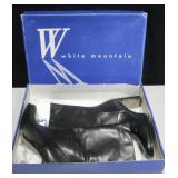 New White Mountain Black Leather Boots Size 8.5