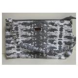 Sofia Vergara Faux Snake Skin Grey & White Purse