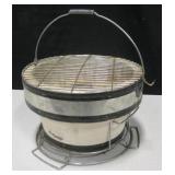 Vintage Stoneware & Wire Grill / Crucible