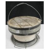 Vintage Stoneware & Wire Grill / Crucible