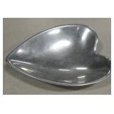Heart Shaped Nambe Bowl 118B - 8.75" Long