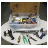Hand Drills, Tape Guns, Level, Bungee Cords, etc