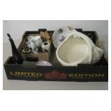 Porcelain, Wooden & Glass Table Items & More