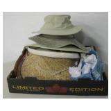 Various Outdoor Lawn Cloth & Wicker Hats
