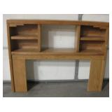 Vintage Wooden 4 Shelf & Display Space Headboard