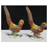 Pair of Lefton China Golden Pheasant Figurines