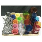 Festive & Colorful Lawn Party Cups & Utensils