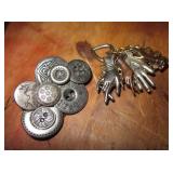Button & Hand Formed Metal Women