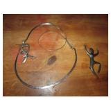 Sterling .925 Dancer Form Brooch & Heart Pendant