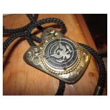 Southwest Brass Presidential Seal Form Bolo Tie