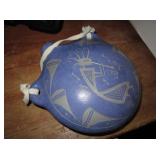 6" x 5" ACOMA Blue Pottery Jug - Signed