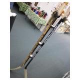 Home Made Hockey Stick & Puck Coat Rack 65"H