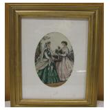 10.5" X 12.5" Framed Victorian Art