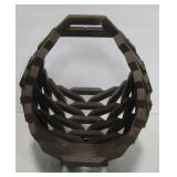 11.5" X 18"  Wood Table Basket