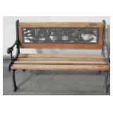 32" Cast Iron & Wood Slat Child