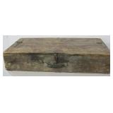 34" x 17" x 7" Vintage Hand Made Wood Box