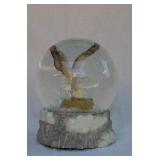 Eagle & Chick on Peak Musical Snow Globe, 7.5"H