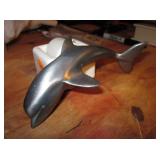 Stainless Steel Dolphin Form 6" Sculpture