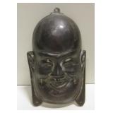 7" Hanging Brass Buddha Head
