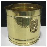 Brass Lion Basket 10" X 9.75"