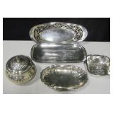 Various Silver Plated Bowl, Trays & Sugar Bowl