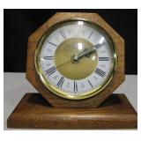Wood & Brass Tochigo Tokei Battery Desk Clock