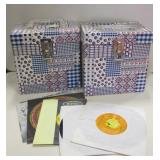 2 Travel Cases w/ Various Musical Records
