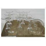 American Glass Goblets & Compote