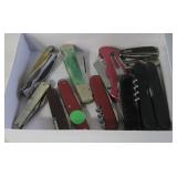 Lot of Various Single & Multi-Tool Pocket Knives