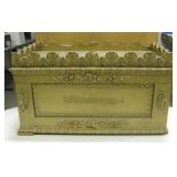 Brass & Wood Ark of the Covenant Foliated Chest