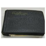 Vintage Black Paperback Postcard Photo Album