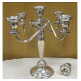 Poole Weighted Sterling Silver 5 & 1 Candelabra