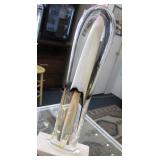 1999 Signed Kevin Sulvker Modern Glass Sculpture
