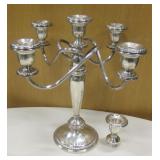 Poole Weighted Sterling Silver 5 & 1 Candelabra