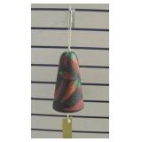 Ceramic Chile Decorated Bell / Wind Chime