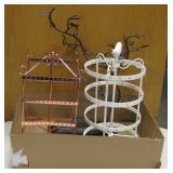 3 Various Metal Earring Display Stands / Tree