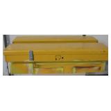 Lot Of 2 48"  Painted Yellow Truck Tool Boxes
