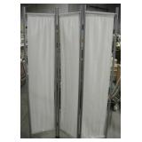 3 Fabric Panel Room Privacy Divider, 71" x 48"