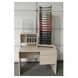 Laminated Desk & Desk Organizer & Trays