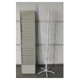Metal Magazine Rack & Rotating Tourist Card Rack