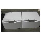 2 Washer/Dryer Under Machine Storage Pull Drawers