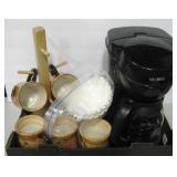 Mr. Coffee Maker, Filters & Clay Art Co. Mugs