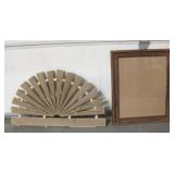 Decorative Wood Fan & Wood Art Frame