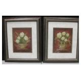 2 Framed Wall Art Prints - 20.5" x 24.5" Each