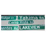 Lot Of 5 Double Sided Street Signs