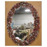 18" x 24" Polished Stone Framed Mirror