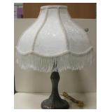 Vintage Styled Metal Table Lamp w/ Shade, 21"H